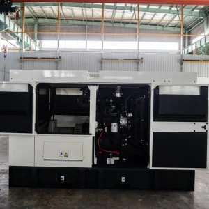40kVA/32kW Soundproof Genset with Cummins Engine for Home AC Single Phase AC Three Phase Water Cooling System
