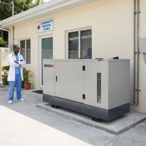 40kW 50kva Enclosure Silent Diesel Generator 3 Phase 400/230V 50Hz for Clinic School Sports Hotel Home ISO CE
