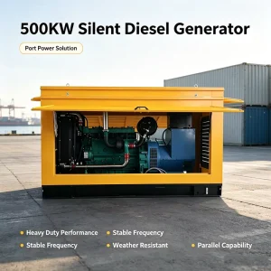 40kW Auto Start Silent Diesel Generator CE Certified with 100% Copper Alternator for Community and Commercial Use