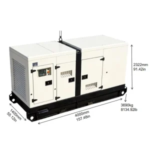 425kva 340kw Enclosure Silent Diesel Generator 50Hz 3 Phase 400/230V for Office Hospital Airports ISO CE Certificate