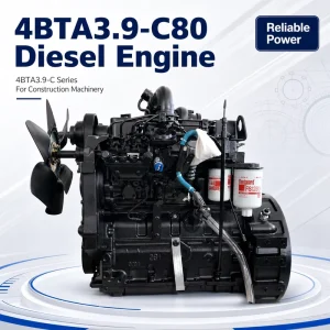 4BTA3.9 C80 80HP Diesel Engine 4 Cylinders Small Power Turbocharged Industrial Power Engine for Construction Machinery
