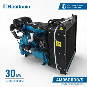 4M06G6D0S 30kw 1500 1800rpm 4 Cylinder Inline 4 Stroke Heavy Duty Industrial Diesel Engine for Power