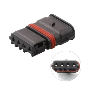 4Pin Sealed Automotive Copper Contact IP67 Waterproof Connector Plug PA66 Wire Socket for Car Sensors