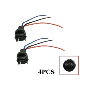 4x for Turn Signal Lights Harness Retrofit 3157 4157 Male Adapter Wiring Harness