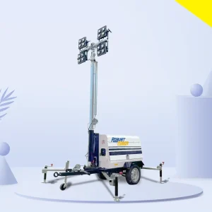 4x350w LED Light Tower Diesel Generator Work Light Manual 9M Lifting Waterproof Outdoor Mining Use