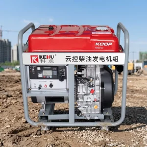 5 12kW Portable Silent Diesel Generator with Air Cooled Single Cylinder Engine Open Frame Recoil Start ATS 50Hz 230V