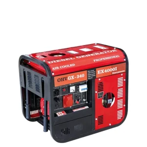 5 Kva Diesel Generator with Low Fuel Consumption Per Hour Rated 220V 50Hz Frequency