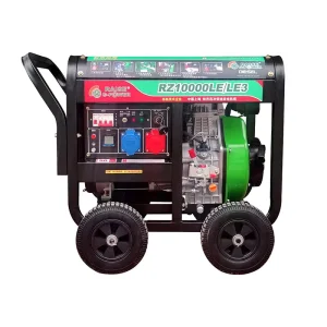 5.5KW 220V 50Hz Mini Portable Silent Diesel Generator with Silent Box Electric Start Four Wheel
