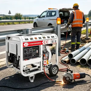 5.5kW Diesel Welding Generator 60Hz Power Generator Portable Generator Set Single Phase Three Circuit SYD05500D6KS1