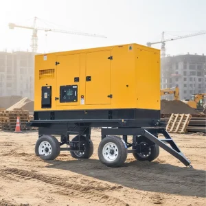 50 KVA 80 100 200 300 KVA Mobile Trailer Super Silent Diesel Generator Cummins Weichai Optional CE 50 60Hz ATS