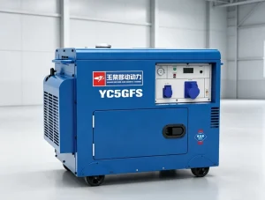 5000W Silent Diesel Generators Home Backup Portable Electric Start Diesel Genset AVR 15L Fuel Tank 230V Air Cooled 1800 RPM