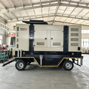 500KW 600KW Silent Trailer Mounted Diesel Generator Set Mobile Soundproof Canopy Automation Industrial Genset