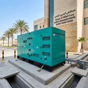 500KW 625KVA 3 Phase 50hz 60hz Silent Diesel Generator Set Euro 3 Certified Bahrain Hospital Complex Anti Corrosion