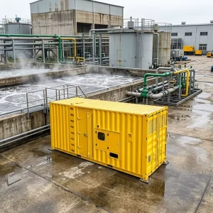 500KW 625KVA 3 Phase Silent Diesel Generator Set EU3 Cert Sewage Treatment Eco Friendly Low Noise