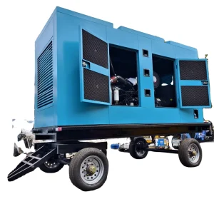 500KW 625KVA Emergency 50 60Hz Intelligent Silent Portable Trailer Diesel Generator Set with Engine ATS for Power Supply