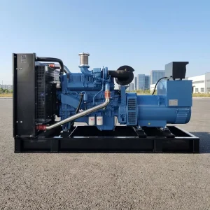 500Kw Open Type Diesel Generator Set Water Cooled Three Phase Industrial Power Supply Genset for Construction with ATS