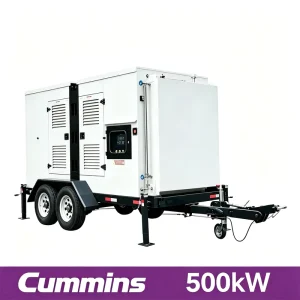 500kW 625kVA Easy Maintenance Compact Design for Apartment Mobile Trailer Type Diesel Generator Set