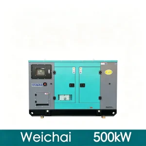 500kW 625kVA Energy Saving Pure Copper Diesel Generator Set for Construction