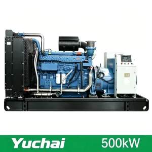 500kW 625kVA Open Type 100% Copper Brushless Yuchai Diesel Generator Set 3 Phase Water Cooled 50Hz 60Hz for Heavy Industry