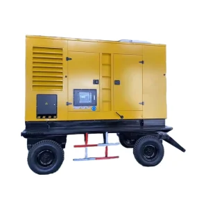 500kW 625kVA Silent Type Diesel Generator with ATS 50Hz 12V DC Electric Start Water Cooled Mobile Trailer