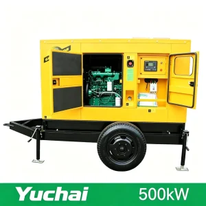 500kW 625kVA Trailer Type Heavy Duty Diesel Generator Set 3 Phase Water Cooled 50Hz 60Hz Industrial Grade for Mining