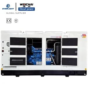 500kw Air Cooled Diesel Silence Generator Set Box Type with Auto and Remote Start 50Hz and 60Hz Frequency Options