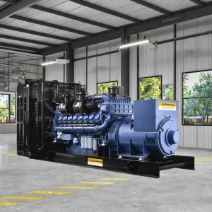 50Hz Diesel Genset 1500KVA AC Three Phase Open Frame 1500rpm Water Air Cooling Auto Start Diesel Generator Set