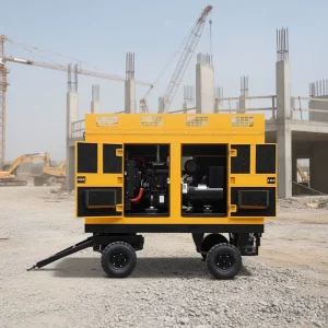 50Hz Single Phase Auto-Start Diesel Engine Generator 1500rpm/1800rpm Soundproof Mechanical Trailer