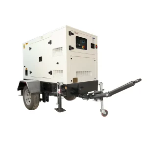 50KVA 40kw Home Use Mobile Trailer Silent Diesel Generator Wheeled Portable Power Genset