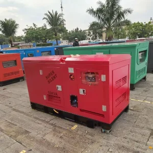50KW 60KVA Silent Diesel Generator with Water Cooling ATS Soundproof Canopy Air Conditioner Power Supply Alternator