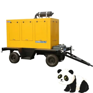 50KW 60KW 80KW Mobile Silent Trailer Diesel Generator 50HZ 60HZ Heavy Duty for Construction Mine Emergency