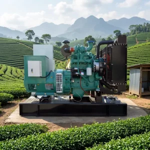 50KW 62.5KVA 3 Phase 50HZ Diesel Generator Set Euro 3 Certified Laos Tea Plantation Easy Maintenance