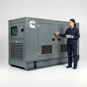 50KW 80KW 100KW 200KW Super Silent Diesel Generator Power by Cummins for 24V DC Start 240V 480V 50 60Hz Industrial Use