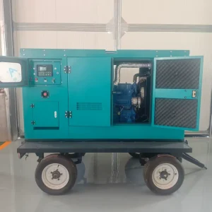 50KW Diesel Generator Set Mobile Type Silent Rainproof Auto Start 1800 RPM Standby Power Supply