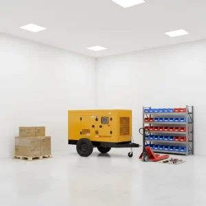 50KW Three Phase 400V 12V DC Super Silent Air Cooled Remote Start Mobile Trailer Diesel Generator Set