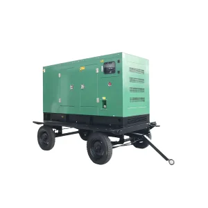 50Kva Silent Diesel Generator Set Soundproof Water Cooled Fixed Power Generator for Commercial Building Hotel