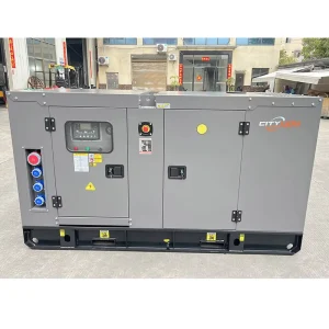 50kVA 40kW Gray Silent Diesel Generator with Auto Start Remote Start ATS European Socket Lifting Ring