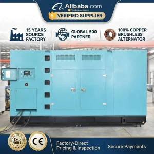 50kVA Silent Diesel Generator Powered 40 Kw Soundproof Standby Power Generator 30 Kva With ATS For Home Use