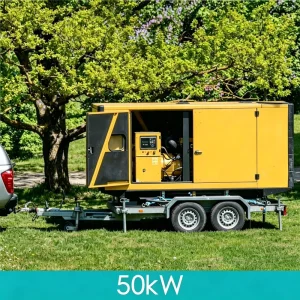 50kW 62.5kVA Mobile Trailer Mounted Diesel Generator