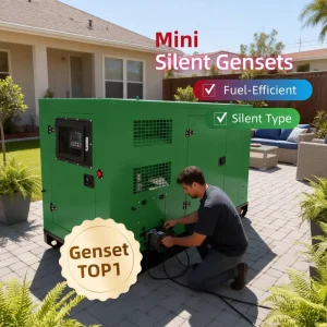 50kW 62.5kVA Silent Diesel Generator 3 Phase Soundproof Genset 50 60Hz Remote Start Low Noise For Residential Commercial Use