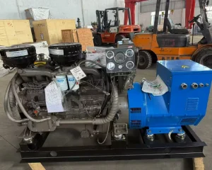 50kW Marine Diesel Generator Auto Start Three Phase Open Frame Water Cooled 400V 1500rpm 50Hz Alternator ATS