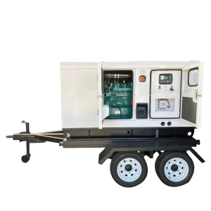 50kW Three Phase Silent Trailer Type Diesel Generator Easy Move with Wheels Mobile Genset