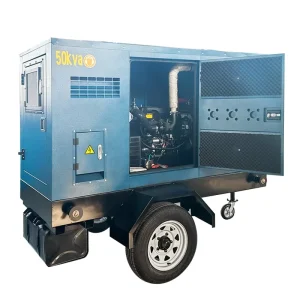 50kva Mobile Silent Trailer Diesel Generator with Weichai Engine 1800 RPM 380V/220V 50/60Hz