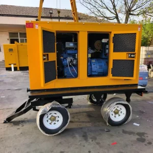 50kw Soundproof Diesel Generator with 4 Wheel Trailer