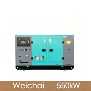 550kW 687kVA Easy Maintenance Compact Design Diesel Generator Set for Building