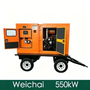 550kW 687kVA Mobile Trailer Mounted Diesel Generator for Building