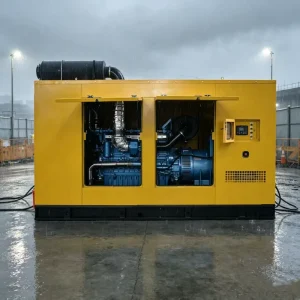 550kva 560kVA 450kW Rainproof Diesel Generator Set IP23 Weatherproof Canopy 3 Phase for Outdoor Construction Site