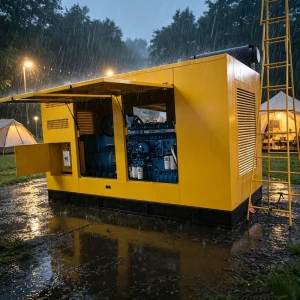 550kva 560kVA 450kW Weatherproof Diesel Generator Set Rainproof Canopy IP23 6-Cylinder 19.6L for Farm Camping Outdoor Mining