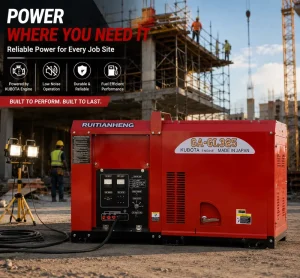 5KW Silent Diesel Generator 3 Phase 400V 50/60Hz ATS Mobile Industrial Standby