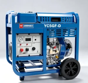 5kW-5.5kW Super Silent Diesel Generator Electric Start High Efficiency 230V 1800 RPM Open Frame AVR 4 Wheels
